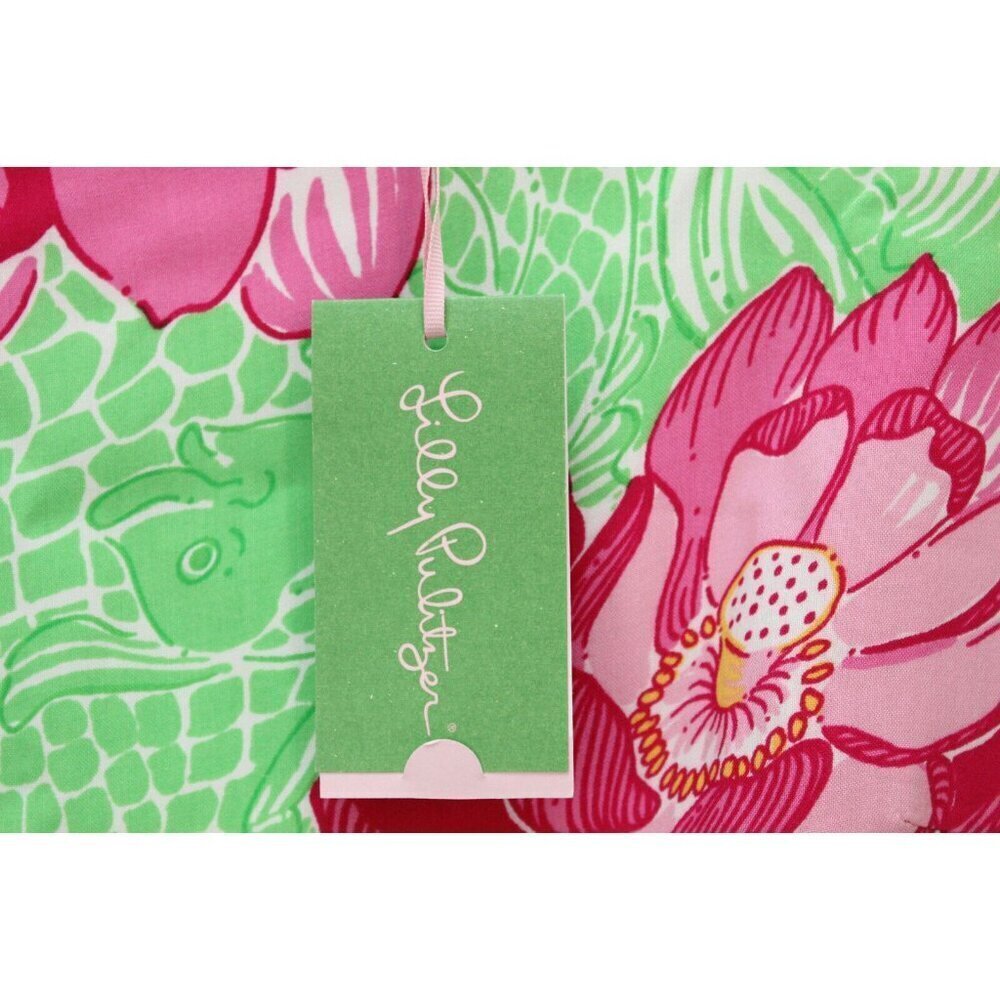 NWT Lilly Pulitzer Lyla Dress Size 6 Novelty Print Floral Resortwear Tropical - Picture 8 of 13